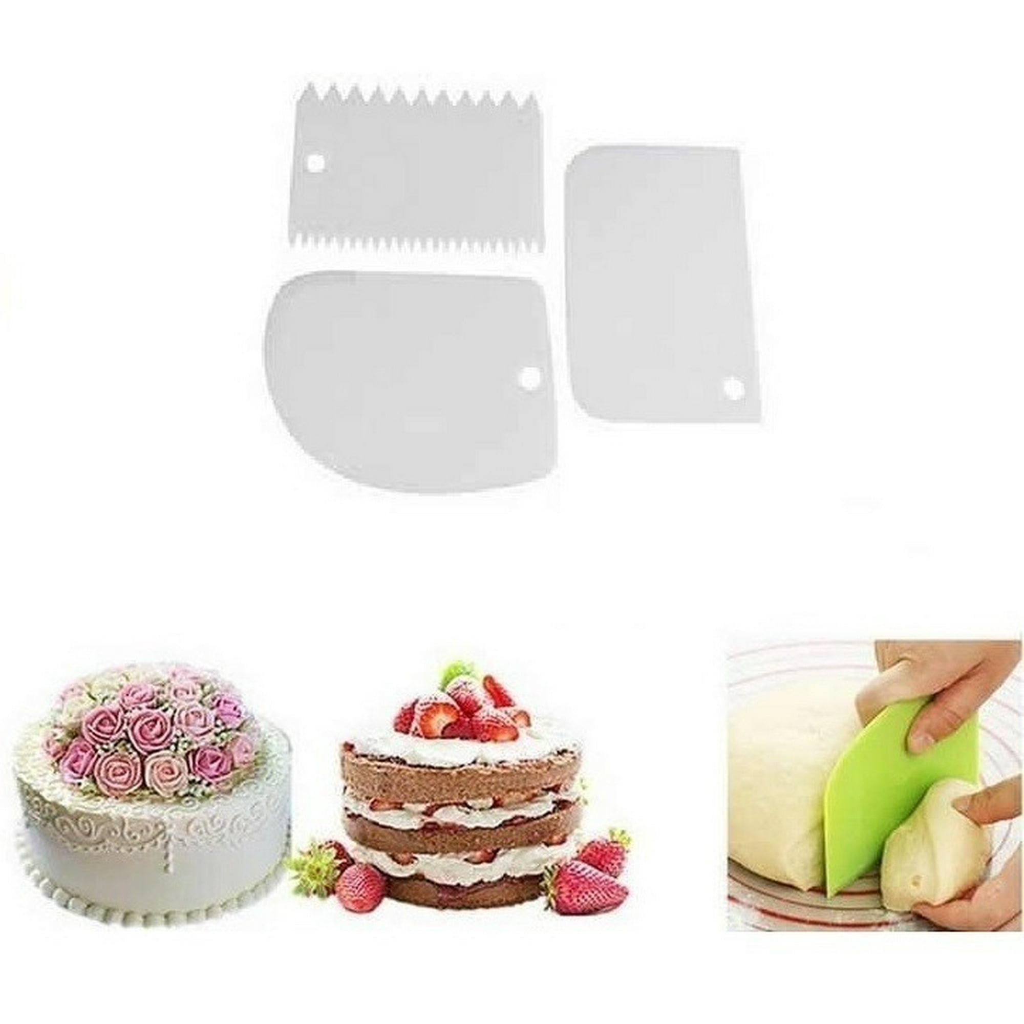 Genérico - Pack 3 Espatula Texturizadoras Espatula Para Glaseado Crema