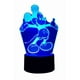thumbnail image 2 of Lampara Ilusion 3D Mickey Mouse de 7 colores, Base touch, 2 of 8