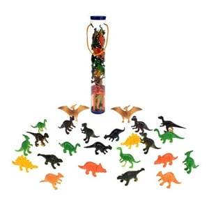 Figuras De Dinosaurios Ansaldo Set Con Accesorios En Tubo