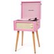 thumbnail image 1 of Tocadiscos TANLANIN rosa con Bluetooth y USB, 1 of 7