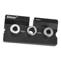 Magideal - Localizador De Punzón De Guía De Perforación De Plantilla De Espiga Ajustable Con Bujes De Taladro 8/10Mm Bolsillo De Herramienta Para Herramientas De