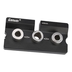 Magideal - Localizador De Punzón De Guía De Perforación De Plantilla De Espiga Ajustable Con Bujes De Taladro 8/10Mm Bolsillo De Herramienta Para Herramientas De