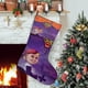 thumbnail image 1 of Monster Bash Tema: Calcetines de Navidad, fino lino blanco para colgar en escaleras y chimenea, decoración navideña para el hogar, regalo de Navidad. 54cm × 38cm, 1 of 5