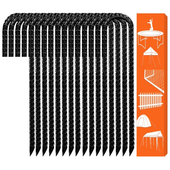 Estacas de Tierra Eurmax 41 cm Pack de 16 - Metal de Alta Resistencia