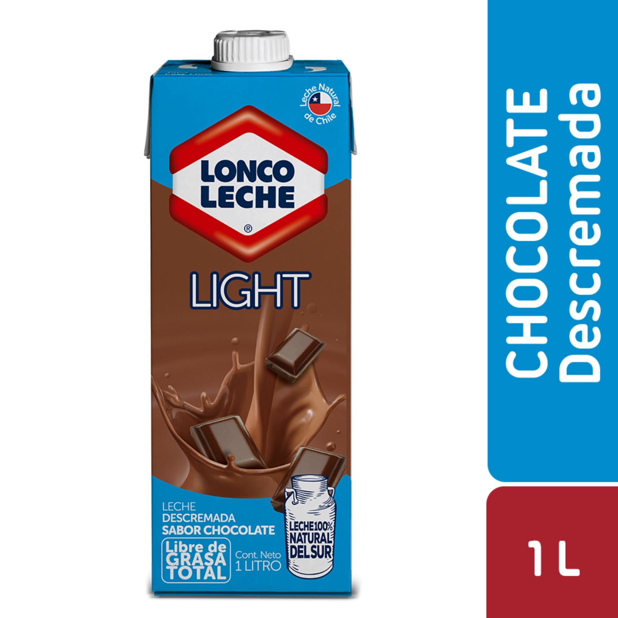 Leche Descremada Light Chocolate Caja 1 L Loncoleche
