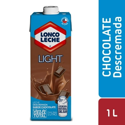 Leche Descremada Light Chocolate Caja 1 L Loncoleche