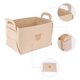 thumbnail image 3 of REGALWOVEN Cubo de Almacenamiento, Juego de 3 Cestas de Almacenamiento con Asas para Estantes y Armarios, Cesta de Almacenamiento Plegable para Organizar Ropa y Libros Beige 14.2*9.8*9.1in, 3 of 6