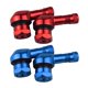 thumbnail image 1 of Vástagos De Válvula De Rueda De Motocicleta Universales De Aluminio CNC De 90 Grados Rojo Y Azul, 1 of 5