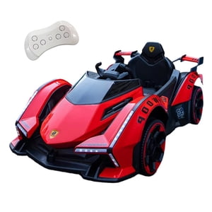 Mundo Online - Auto Electrico Para Niños Con Control Remoto Luces Y Sonido Rojo