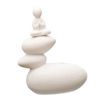 Magideal - Delicada Estatua De Buda, Estatuilla, Arreglo Floral, Manualidades, Accesorios De Escultura, Dispositivo De Decoración Para Mesa, Escritorio, Meditaci Meditar