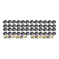 Genérico - Pack X48 Moldes Tartaleta Desmontable Tarta Individual 8Cm