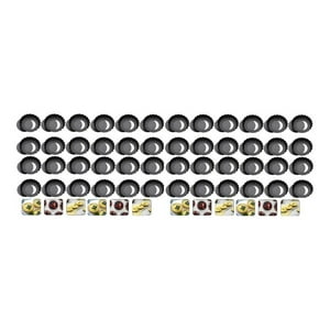 Genérico - Pack X48 Moldes Tartaleta Desmontable Tarta Individual 8Cm