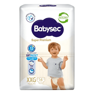 Pack X8 Pañales Babysec Super Premium Xxg 112 Pañales