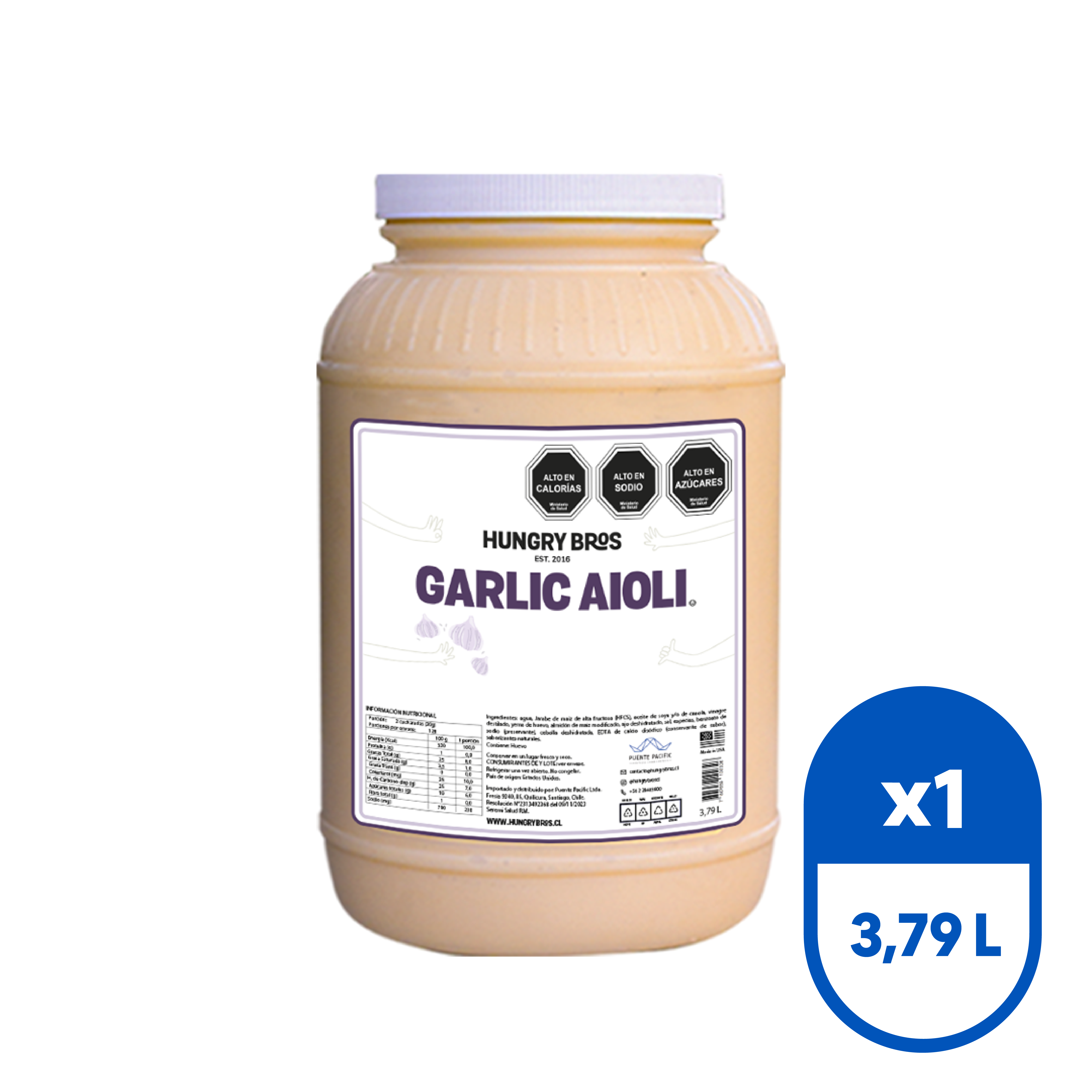 Hungry Bros - Garlic Aioli 3,79 L