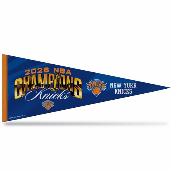 Bandera de felpa Rico Industries 30 cm x 46 cm Knicks Campeones
