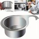 thumbnail image 3 of Cesta coladora para fregadero de cocina de acero inoxidable con diseño de cisne, 3 of 9