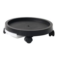 Magideal - Platillo Para Plantas, Soporte Rodante Para Plantas Con 4 Ruedas, Estante Multiusos Para Macetas Con Ruedas Para Patio Trasero O Balcón Resistente , Negro 34.4 Cm. Negro 344 Cm.