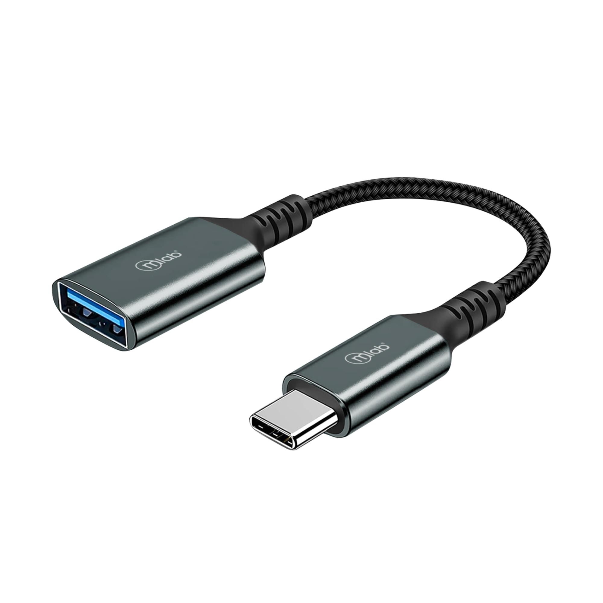 Mlab - Adaptador Type C A Jack Adaptador Otg 9352 Negro