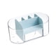 thumbnail image 4 of Organizador De Maquillaje De Escritorio Cajón Transparente Caja De Almacenamiento De Cosméticos 19x9x8.5cm Azul, 4 of 5