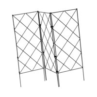 Magideal - Enrejado De Jardín Para Plantas Trepadoras, Soporte Para Flores, Cerca Metálica Para Jardín, Enrejado Versátil Para Plantas Y Flores, Para Exteriores 3 Piezas