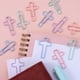 thumbnail image 4 of Clips YALOJE Mini con forma de cruz, 32 unidades, 4 colores, metal, 4 of 7