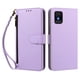 thumbnail image 1 of Funda Tipo Billetera para TCL 502 con Soporte y Bolsillo con Cierre Morado, 1 of 1