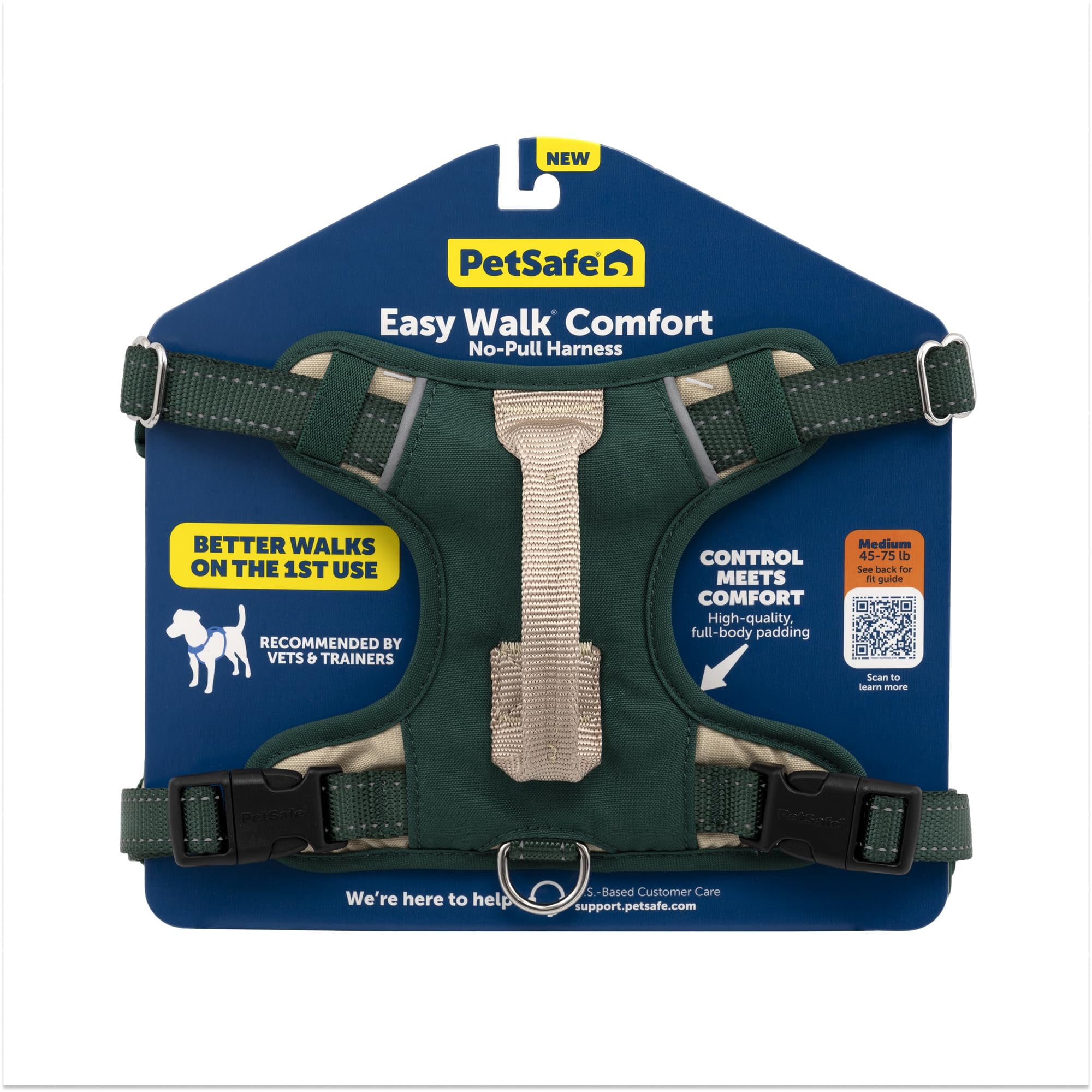 Arnés Para Perros Petsafe Easy Walk Comfort, Sin Tirones, Verde, Grande