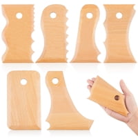Xusx111 - 7 Piezas Big Size Ceramic Foot Shaper Herramientas Cerámica Herramientas De Recorte Perfil De Cerámica Rib Bundle Foot Shaper Para Tallar Moldes De Arcilla Cerámica De Arcilla, Madera De Hay