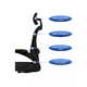 thumbnail image 2 of Silla de oficina ergonómica con soporte lumbar ajustable color negro, 2 of 3