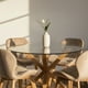 thumbnail image 2 of Comedor Mesa Redonda Equiz 100cm + 4 Sillas Rubik Beige Velvet, 2 of 3
