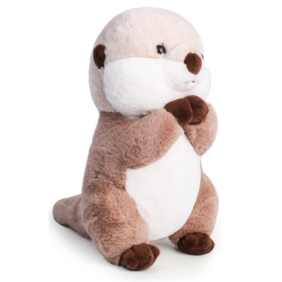 Peluche Riuhot con forma de nutria linda nutria, 40 cm, para niños