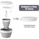 thumbnail image 2 of Set de camping plegable Odoland OD0604, tazón de 950 ml y vaso de 200 ml, 2 of 3