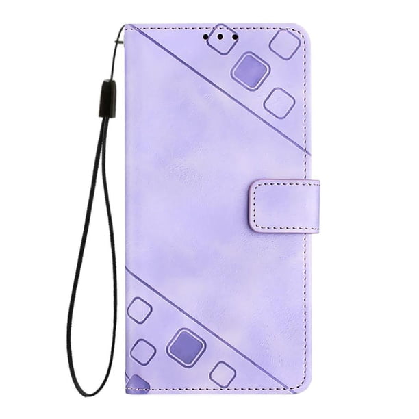 Funda Cartera para iPhone 16e con Soporte y Ranuras, Resistente a Golpes y Rayones Morado