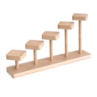 Bothyi - Soporte De Exhibición De Figura De Almacenamiento Elevador De Exhibición De Madera Para Figuras De Gabinete De Muñecas F