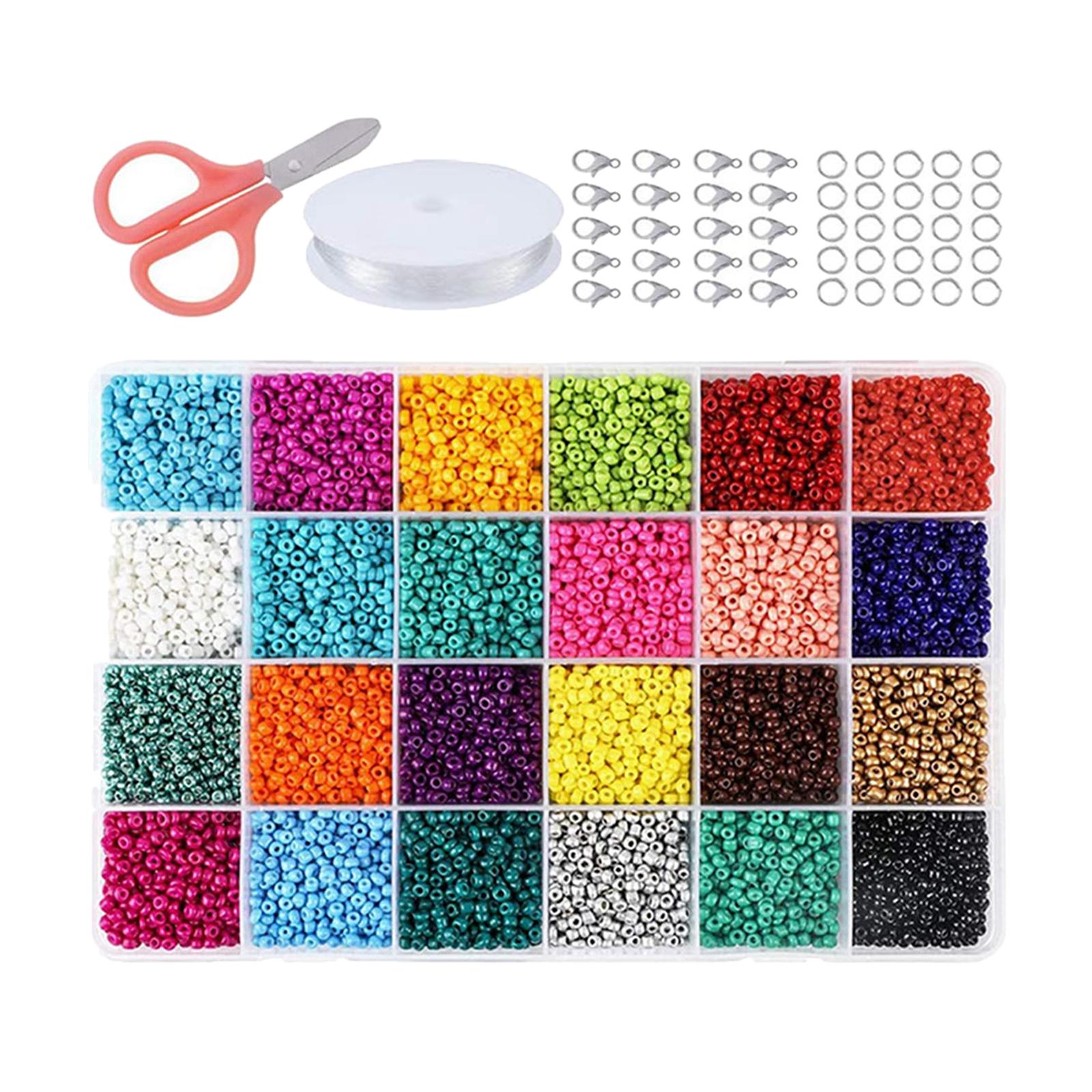 Bothyi - Kit De Cuentas Espaciadoras De Arcilla Redondas De 24 Colores, Cuentas Sueltas Para Collar De Pulsera Diy, 4Mm, 6000 Uds.