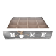 thumbnail image 3 of Caja de té 12 espacios Home tapa borde blanco color gris, 3 of 3