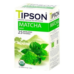 Tipson - Matcha Orgánico Menta 25 Bolsas