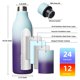 thumbnail image 3 of Botella de agua BJPKPK 740 ml de acero inoxidable con aislamiento térmico, 3 of 6