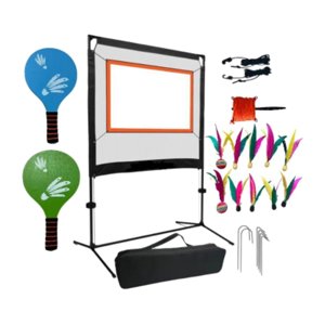 Magideal - Juego De Red De Bádminton Con Raquetas Para Adultos, Red De Repuesto Portátil, Red Deportiva Con Volantes Para Parques De Práctica, Deportes Al Aire L