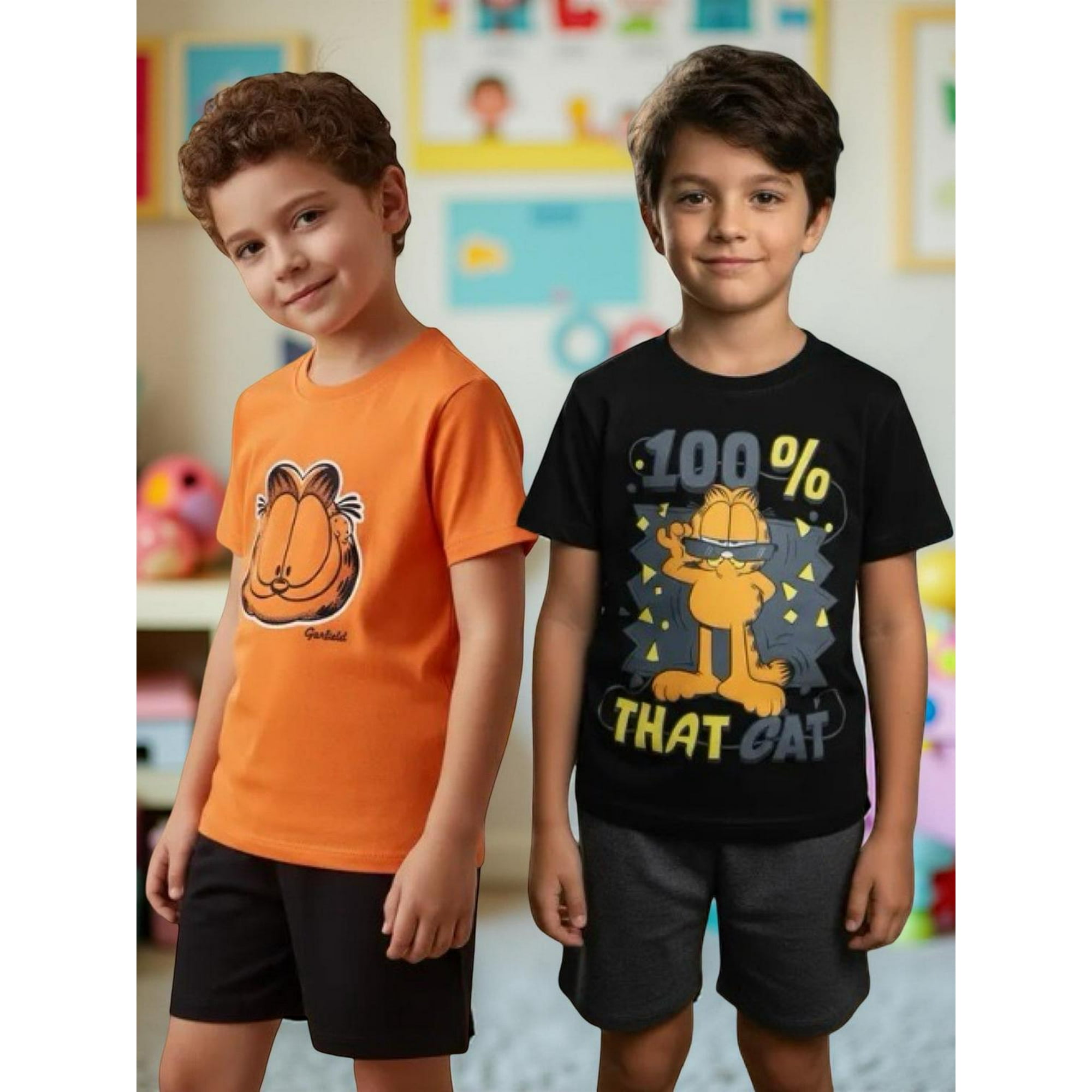 Nickelodeon - Pack 2 Pijamas Niño Garfield Multicolor 6