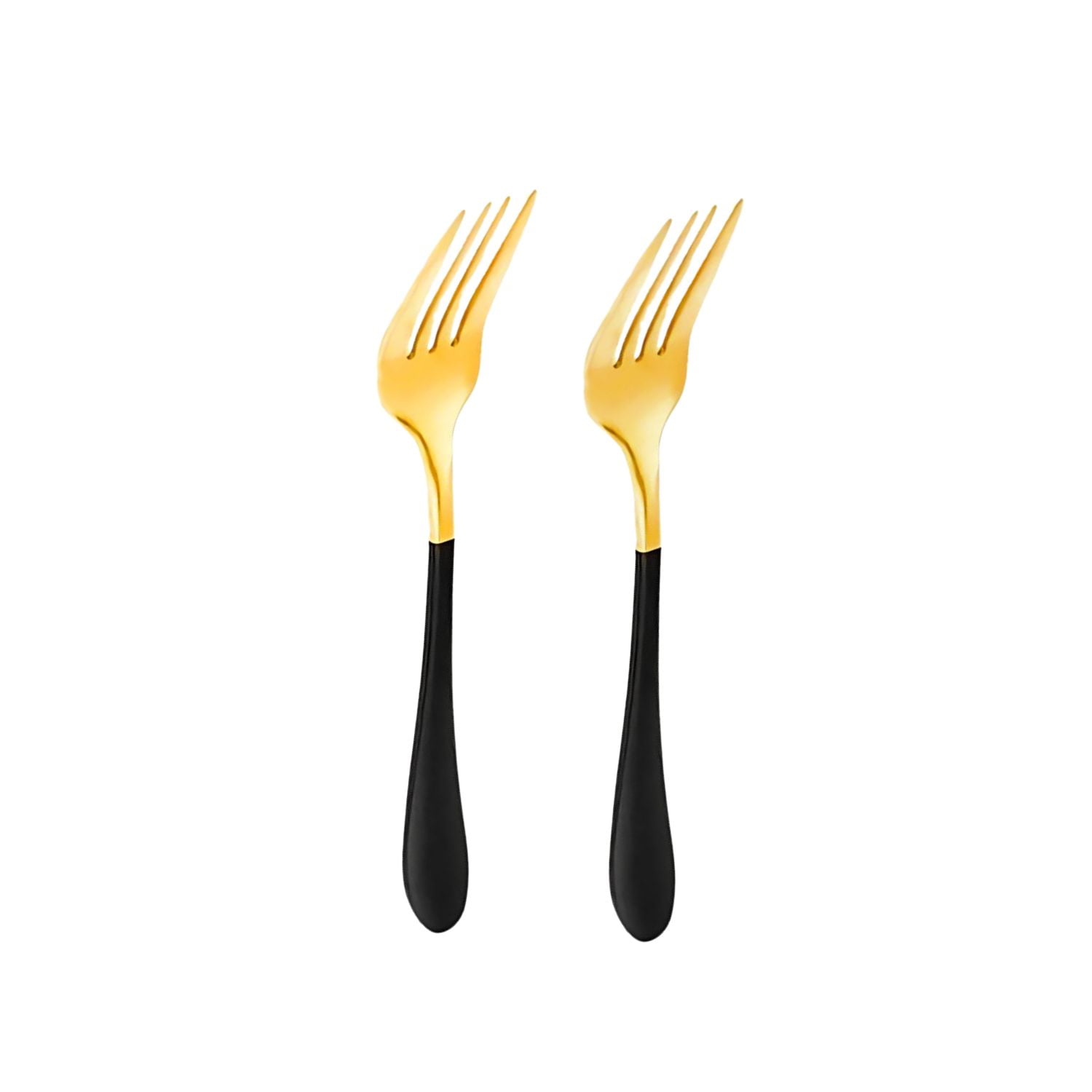 Disparo - Set 2 Tenedores Dorados Acero Celebraciones Eventos Fista