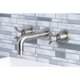 thumbnail image 3 of Grifo de baño Kingston Brass Essex de montaje en pared, níquel cepillado, 3 of 9