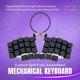 thumbnail image 2 of Teclado Hard-tochooseone, ergonómico, dividido, 36 teclas, QMK RGB, 2 of 9