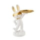 thumbnail image 1 of Estatuilla De Conejo De Estilo Chino, Bandeja De Joyería Artesanal Para Decoración De Mesa De Fiesta, Color Blanco, 1 of 3