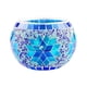 thumbnail image 5 of Candelero Tealight De Cristal De Mosaico Para Casarse Azul, 5 of 5