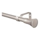 thumbnail image 1 of Set Simple De Barra para Cortina Extensible 120-210 Cm De Metal Diámetro 16/19 Mm Soporte De Muro Terminal Cónico Color Satín, 1 of 6