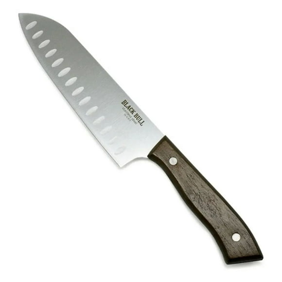 Cuchillo Santoku 7 Pulgadas Black Bull Mango Madera Acacia - SC