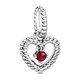 thumbnail image 2 of Dije Colgante Pandora Corazón Con Cuentas Rojo Oscuro, 2 of 2