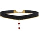 thumbnail image 1 of Gargantilla con colgante rojo de terciopelo negro para mujer, collar de encaje gótico, accesorios de bruja, novia, vampiro, joyería estética kawaii lolita para mujeres y adolescentes., 1 of 6