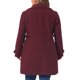thumbnail image 3 of Abrigos de talla grande para mujer de Agnes Orinda, chaqueta de trinchera con un solo pecho, abrigos largos de invierno 3X Burdeos, 3 of 6